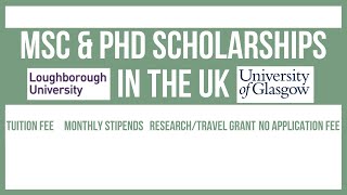 Fully Funded MSc amp PhD Scholarship in UK No Application Fee for International Students Apply Now🌍 [upl. by Eizzo]