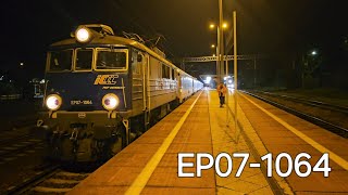 PKP INTERCITY  EP071064 Rozruch Toruń Główny [upl. by Drawd140]