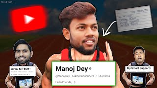 How ManojDey is Beating every Youtube channel in his niche  Manoj Dey growth dark secret [upl. by Ergener]