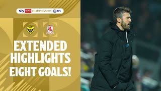 EIGHT GOALS  Oxford United v Middlesbrough extended highlights [upl. by Yhtimit]