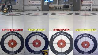 Mixed Doubles Bonspiel  Draw 9  BetteridgeLynch v PenneyPenney amp KruzerPerry v VakkurEzquerr [upl. by Atrahc]