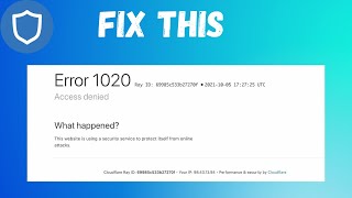 How to fix 1020 error on opensea 2022  access was denied on Opensea [upl. by Leddy180]