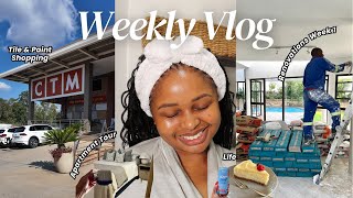 Weekly Vlog  Nothings Cute We Moved Renovations Week 1 Tile amp Paint Shopping amp Apartment Tour [upl. by Alfonse]