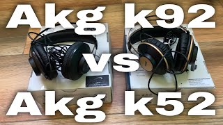 Auriculares Akg K92 Review e Impresiones Finales Comparativa con Akg K52 [upl. by Marriott]