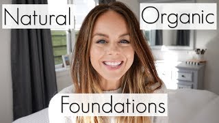 Top 5 Favourite Natural amp Organic Foundations  Non Toxic Makeup Brands [upl. by Chassin]