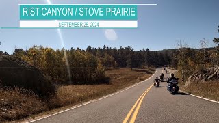 Northern Colorado Indian Motorcycle Riders Group  Rist Canyon  Stove Prairie Rd [upl. by Aihsiyt]