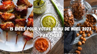 15 idées REPAS pour votre menu de noel 2023 pas cher [upl. by Brandea]