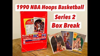 1990 NBA Hoops Series 2 Basketball Box Break [upl. by Ocsinarf]