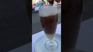 Trying Canarian Coffee in Tenerife  Barraquito [upl. by Enelaj]