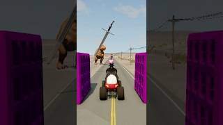 Sword vs Spikes Bollards vs Funny Cars shorts  ZZ [upl. by Dwayne]