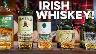 Tasting amp Ranking 5 Irish Whiskeys  How to Drink [upl. by Anauqes]