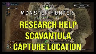 Monster Hunter World  Research Help Scavantula Capture [upl. by Ecertap]