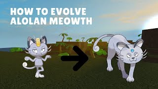 Pokemon Brick Bronze  How to evolve Alolan Meowth [upl. by Milah834]