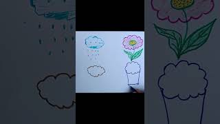 drawing world beautiful youtubeshorts trendingshorts easy drawing reusewastage crayon easy [upl. by Hsiekal]