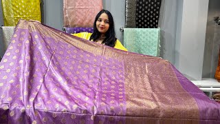 Latest festival sari collection Bhagalpuri Trending Banarasi Style baswada silk price partywear [upl. by Akram]