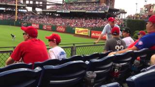 Idiot philly fan getting ejected [upl. by Onahpets186]