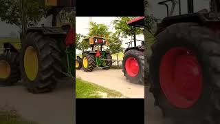 Mahindra tractor vs John Deere tractor tochan stutas short video [upl. by Adair]