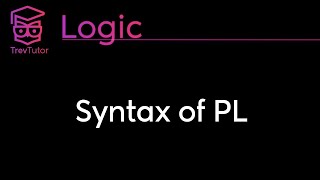 Logic Basic Syntax of PL [upl. by Duntson]