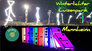 Winterlichter Luisenpark Mannheim Germany 2024 نورافشانی و رقص نور در لوییزنپارک مانهایم، آلمان [upl. by Eidnyl473]