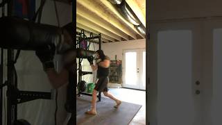 Double Uppercuts 🥊 boxing heavybag boxingtraining heavybagtraining [upl. by Aicirpac16]