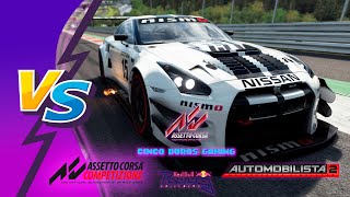 Automobilista 2 VS Assetto Corsa MOD VS Competizione  Nissan GTR NISMO GT3  Spielberg GP RB Ring [upl. by Aras]