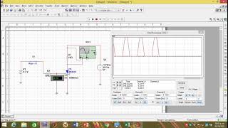 Simulacion del tiristor para CA en multisim [upl. by Las]