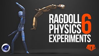 RagDoll Experiments 6  Physics fun in Cinema 4D [upl. by Czarra]