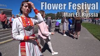 Flower Festival Russian Fair Parade of FinnoUgric Peoples [upl. by Pearle565]