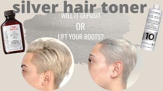 Toning Hair Silver with 10 Developer  Wella T14 Toner [upl. by Xeno]