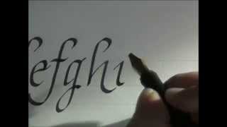 calligraphy  how to write calligraphy letters  italic letters for beginners [upl. by Rani]