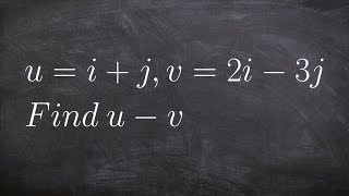 How to find the difference of two vectors [upl. by Icnan]