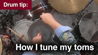 Drum Tip How I tune my Mapex Saturn toms [upl. by Celin755]