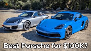 2023 Porsche 718 Cayman GTS 40 vs 2018 Porsche 911 Carrera T  Head to Head Review [upl. by Airdnal]