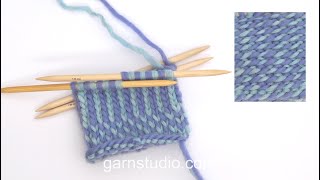 How to do twined knitting [upl. by Solley]