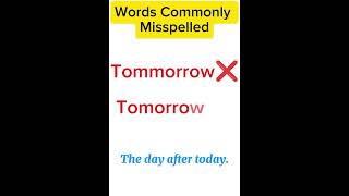 Commonly Misspelled Words in English  Formula  Vacuum english antonyms education [upl. by Acilejna]