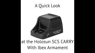 Holosun SCS Carry Unboxing amp Comparison [upl. by Saenihp577]