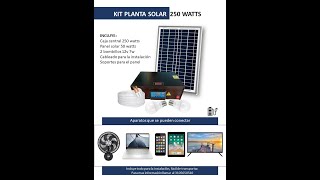 KIT PLANTA SOLAR 250W [upl. by Tewell]