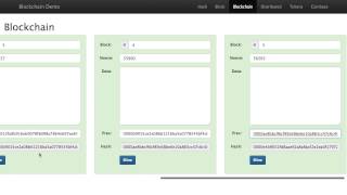 Blockchain 101  A Visual Demo [upl. by Alakcim848]