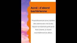 L’acné est d’abord une maladie bactérienne [upl. by Arbma]