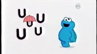 Sesame Street 👀 Cartoon Cookie Monster sings U 👀 [upl. by Anaylil]