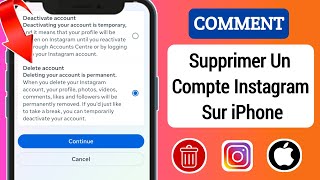 Comment supprimer un compte Instagram sur iPhone  Supprimer définitivement le compte Instagram [upl. by Far]