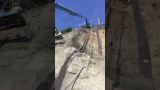 Geotechnical Shotcrete Repair  Hollywood Hillside Sprayed with Concrete [upl. by Deer]