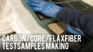 Carbon Fiber Testsamples Vacuum Resin Infusion [upl. by Cary]