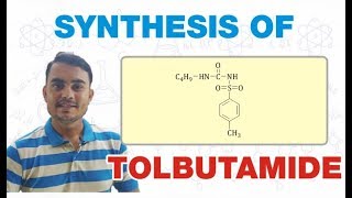 SYNTHESIS OF TOLBUTAMIDE  MEDICINAL CHEMISTRY  GPAT BPharm 5th SEMESTER [upl. by Hanej]