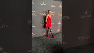 Lisa Rinna Stuns in Red at Emmys Nominees Night [upl. by Jamin]