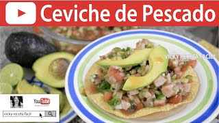 CEVICHE DE PESCADO  Vicky Receta Fácil [upl. by Granville65]