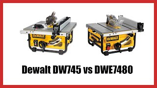 Dewalt DW745 vs DWE7480 [upl. by Anaizit999]