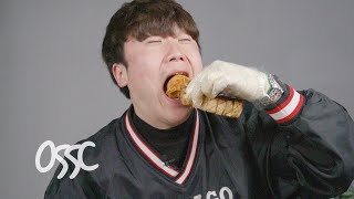 Eating Korean BBQ Like A Commercial In Epic Slow Mo [upl. by Narmak]