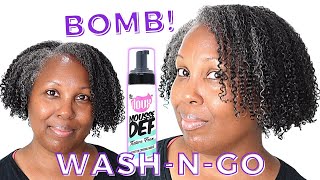 No LeaveIn No Oil Only The Doux Mousse DEF Texture Foam  Wash and Go [upl. by Ahsikam389]