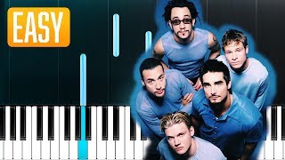 Backstreet Boys  Chances 100 EASY PIANO TUTORIAL [upl. by Ferro]